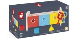 Janod - Essentiel - Der Schlüsselkasten - 2-in-1 Lernspiel Aus Holz Babys Und Kleinkinder - Erlernen Von Formen Und Farben Und Feinmotorik - Farbe Auf Wasserbasis - Ab 18 Monaten, J05065 -Kinder Welt Verkauf janod essentiel der schluesselkasten 2 in 1 lernspiel aus holz babys und kleinkinder erlernen von formen und farben und feinmotorik farbe auf wasserbasis ab 18 monaten j05065 2