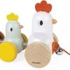 Janod - Henne Mit Küken Zum Ziehen Aus Holz - Nachziehspielzeug - Frühes Lernen Für Kleinkinder - Leise Rollen - Fördert Motorik Und Fantasie - FSC-zertifiziert - Ab 18 Monaten, J08259 -Kinder Welt Verkauf janod henne mit kueken zum ziehen aus holz nachziehspielzeug fruehes lernen fuer kleinkinder leise rollen foerdert motorik und fantasie fsc zertifiziert ab 18 monaten j08259