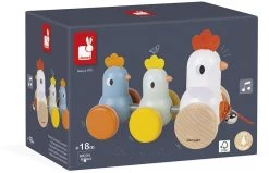 Janod - Henne Mit Küken Zum Ziehen Aus Holz - Nachziehspielzeug - Frühes Lernen Für Kleinkinder - Leise Rollen - Fördert Motorik Und Fantasie - FSC-zertifiziert - Ab 18 Monaten, J08259 -Kinder Welt Verkauf janod henne mit kueken zum ziehen aus holz nachziehspielzeug fruehes lernen fuer kleinkinder leise rollen foerdert motorik und fantasie fsc zertifiziert ab 18 monaten j08259 2