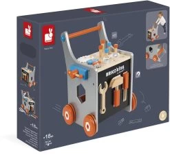 Janod J06478 „Brico'Kids“ Holz-Werkbankwagen Für Kinder, Magnetisch, Fantasiespielzeug, Mit 25 Werkzeugen Und Zubehör, Für Kinder Ab 18 Monaten, Mehrfarbig -Kinder Welt Verkauf janod j06478 brico apos kids holz werkbankwagen fuer kinder magnetisch fantasiespielzeug mit 25 werkzeugen und zubehoer fuer kinder ab 18 monaten mehrfarbig 2