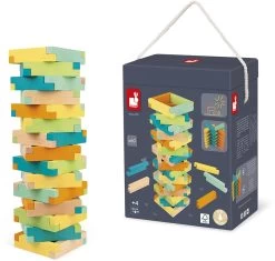 Janod J08300 Fass Mit 60 Bauklötzen Aus Holz-Konstruktionsspiel-Entwicklung Von Feinmotorik Und Konzentration-FSC-Zertifiziertes Buchenholz, Massiv-Farben Auf Wasserbasis-Ab 4 Jahren -Kinder Welt Verkauf janod j08300 fass mit 60 baukloetzen aus holz konstruktionsspiel entwicklung von feinmotorik und konzentration fsc zertifiziertes buchenholz massiv farben auf wasserbasis ab 4 j 1