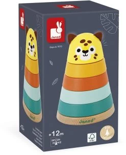 Janod Tropik - Stapeltoren Jaguar -Kinder Welt Verkauf janod tropik stapeltoren jaguar 2