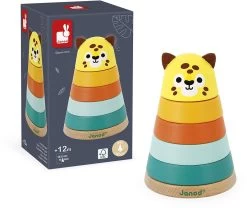 Janod Tropik - Stapeltoren Jaguar -Kinder Welt Verkauf janod tropik stapeltoren jaguar 3
