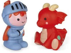 Janod - Wasserspritzer Ritter Und Leuchtdrache - Badespielzeug Für Babys Und Kleinkinder - Ab 10 Monaten, J04701