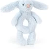 Jellycat Bashful Greifring Hase Blau -Kinder Welt Verkauf jellycat bashful greifring hase blau