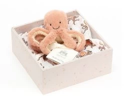 Jellycat Odell Oktopus Geschenkset - 18cm