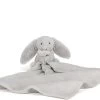 Jellycat Schnuffeltuch Bashful Hase Silber - 33 Cm -Kinder Welt Verkauf jellycat schnuffeltuch bashful hase silber 33 cm