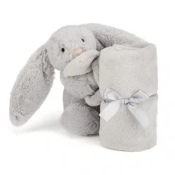 Jellycat Schnuffeltuch Bashful Hase Silber - 33 Cm -Kinder Welt Verkauf jellycat schnuffeltuch bashful hase silber 33 cm 2