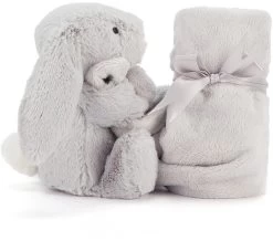 Jellycat Schnuffeltuch Bashful Hase Silber - 33 Cm -Kinder Welt Verkauf jellycat schnuffeltuch bashful hase silber 33 cm 3