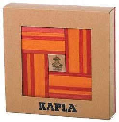 KAPLA 9000106 Holzplättchen 40er Box, Rot Und 20 Orange + Buch -Kinder Welt Verkauf kapla 9000106 holzplaettchen 40er box rot und 20 orange plus buch 2