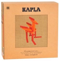KAPLA 9000106 Holzplättchen 40er Box, Rot Und 20 Orange + Buch -Kinder Welt Verkauf kapla 9000106 holzplaettchen 40er box rot und 20 orange plus buch 3