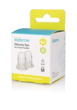 KidsMe Neue Dreifach-Silikonbeutel Für Futterautomaten (Größe:M)-2 Stück