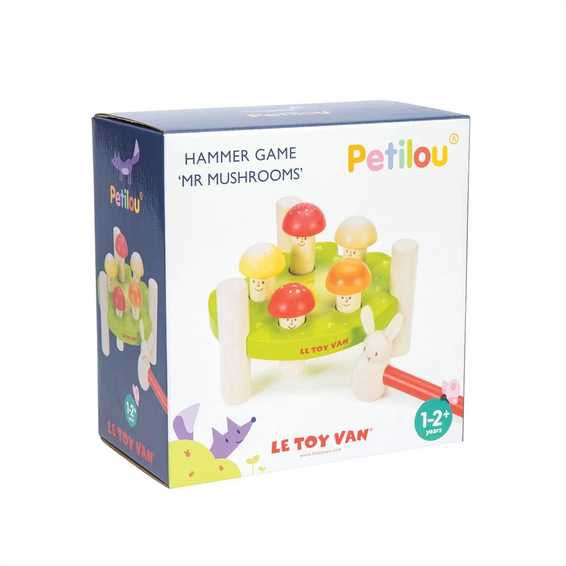 Le Toy Van – Pädagogisches Petilou Spiel „Mr Mushroom Hammer“ Aus Holz | Für Kleinkinder Geeignet – Für Mädchen & Jungen Ab 18 Monaten, PL092 4 Le Toy Van – Pädagogisches Petilou Spiel „Mr Mushroom Hammer“ Aus Holz | Für Kleinkinder Geeignet – Für Mädchen & Jungen Ab 18 Monaten, PL092 – Bild 2