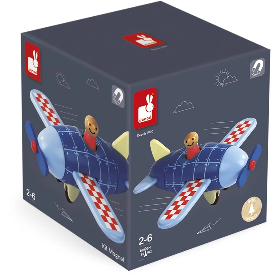 Janod Magnetischer Bausatz "Flugzeug" 4 Janod Magnetischer Bausatz "Flugzeug" – Bild 2