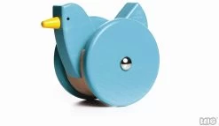 Nachziehtier Ziehtier Holzspielzeug Motorikspielzeug - Wippendes Huhn Rot