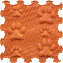 Ortoto Sensory Massage Puzzle Matte Lucky Paws Kürbis Orange