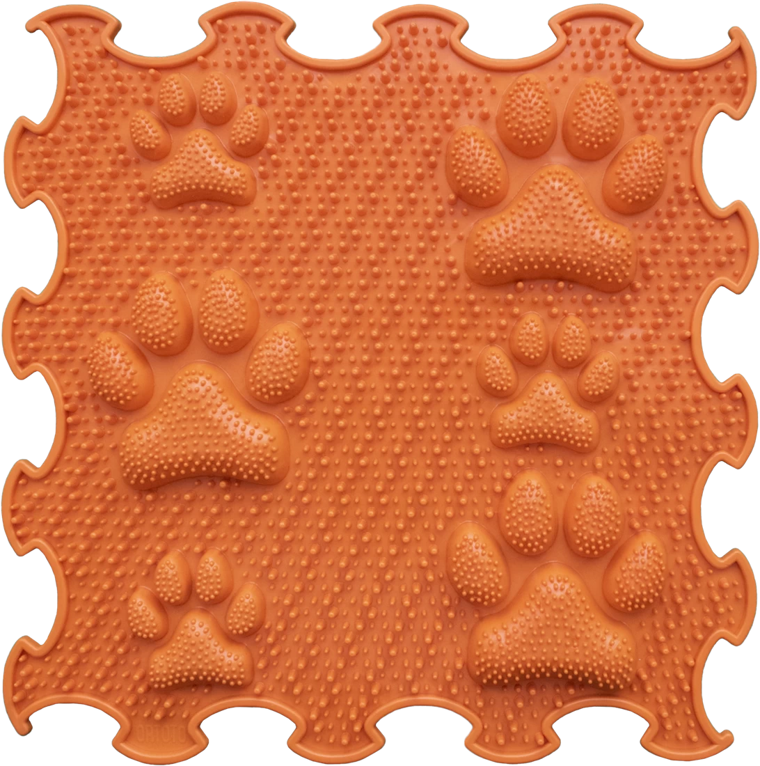 Ortoto Sensory Massage Puzzle Matte Lucky Paws Kürbis Orange 3 Ortoto Sensory Massage Puzzle Matte Lucky Paws Kürbis Orange