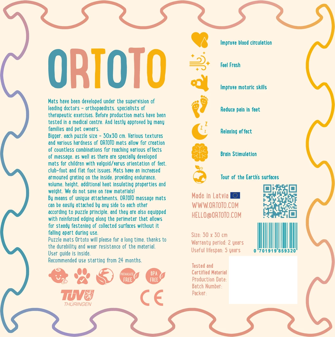 Ortoto Sensory Massage Puzzle Matte Sandy Waves Caramel Milk 5 Ortoto Sensory Massage Puzzle Matte Sandy Waves Caramel Milk – Bild 3