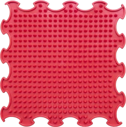 Ortoto Sensory Massage Puzzle Matte Spikes Erdbeerrot