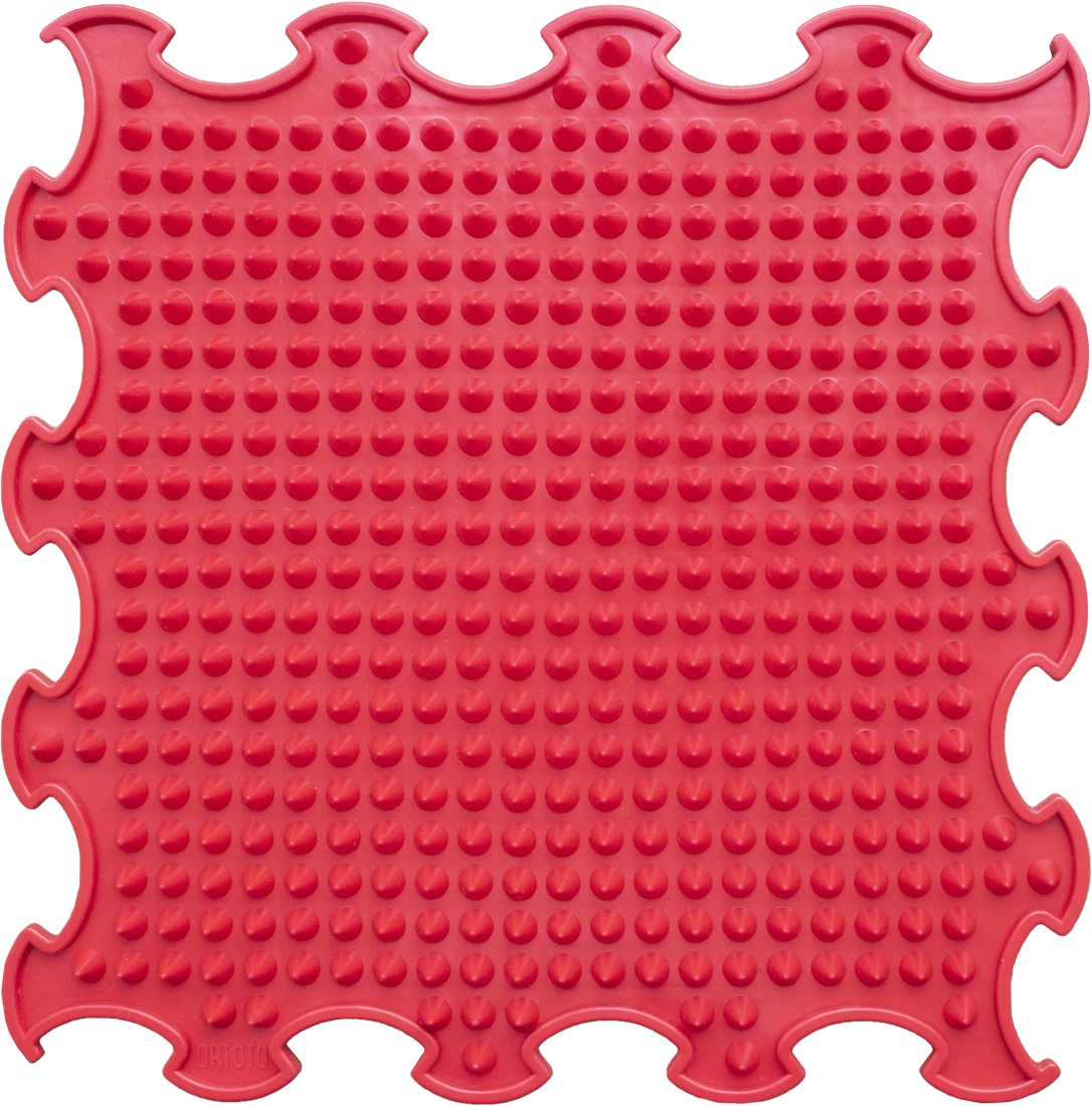 Ortoto Sensory Massage Puzzle Matte Spikes Erdbeerrot 3 Ortoto Sensory Massage Puzzle Matte Spikes Erdbeerrot