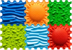 Ortoto Sensory Massage Puzzle Matten Set Intensiver Barfußpfad 6 Stück