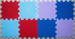 Ortoto Sensory Massage Puzzle Matten Spikes Box 8 Pcs