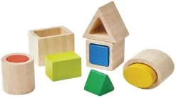 Plan Toys PlanToys Holzspielzeug Geo-Matching-Blöcke