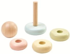 Plan Toys PlanToys Holzspielzeug Mein Erster Stapelring - Pastell -Kinder Welt Verkauf plantoys holzspielzeug mein erster stapelring pastell 3
