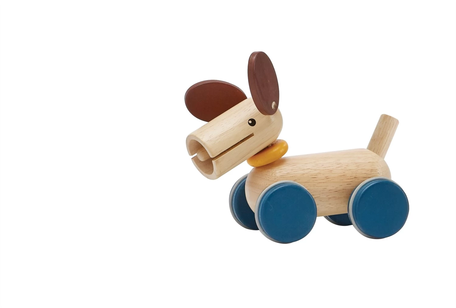 Plan Toys PlanToys Holzspielzeug Schieben & Ziehen-Welpe 4 Plan Toys PlanToys Holzspielzeug Schieben & Ziehen-Welpe – Bild 2