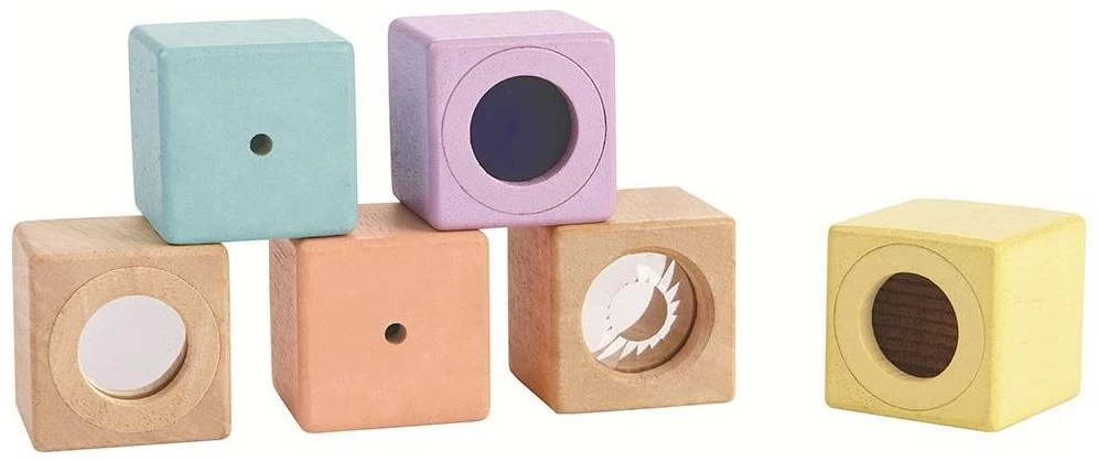 Plan Toys PlanToys Holzspielzeug Sensorische Blöcke 4 Plan Toys PlanToys Holzspielzeug Sensorische Blöcke – Bild 2