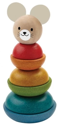 Plan Toys PlanToys Holzspielzeug Stapelring - Maus