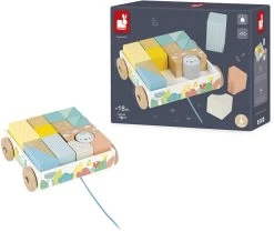 Janod Pure Nachziehwagen Mit Steinen (16 Stück) -Kinder Welt Verkauf pure nachziehwagen mit steinen 16 stueck 3