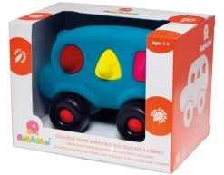 Rubbabu R23273 Formenlernbus Türkis -Kinder Welt Verkauf rubbabu r23273 formenlernbus tuerkis 2