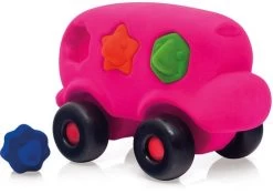 Rubbabu R26273 Formenlernbus Rosa, Rose