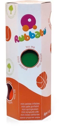 Rubbabu - Set 3 Mini Ballen -Kinder Welt Verkauf rubbabu set 3 mini ballen 2