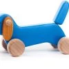Schiebetier Schiebelaufrad Nachziehspielzeug Ziehtier Holz - Hund Dackel Puppy Blau -Kinder Welt Verkauf schiebetier schiebelaufrad nachziehspielzeug ziehtier holz hund dackel puppy blau