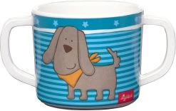 SIGIKID 25105 Melamin Tasse Hügge Hug Mädchen Und Jungen Kinder-Geschirr Empfohlen Ab Geburt Blau/weiß