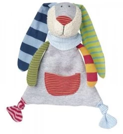 SIGIKID 41274 Schnuffeltuch Hase Ringeldingel Mädchen Und Jungen Babyspielzeug Empfohlen Ab Geburt Mehrfarbig