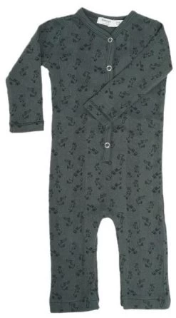 Snoozebaby Anzug Dunkelgrüner Druck - 62/68