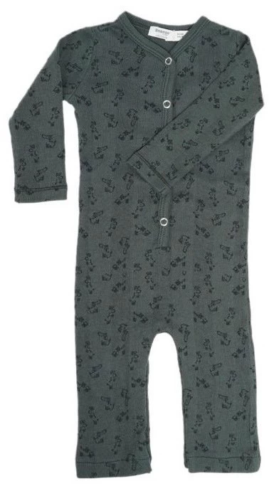 Snoozebaby Anzug Dunkelgrüner Druck - 62/68 3 Snoozebaby Anzug Dunkelgrüner Druck - 62/68