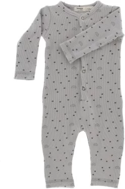 Snoozebaby Anzug Smokey Green Regenbogen - 62/68