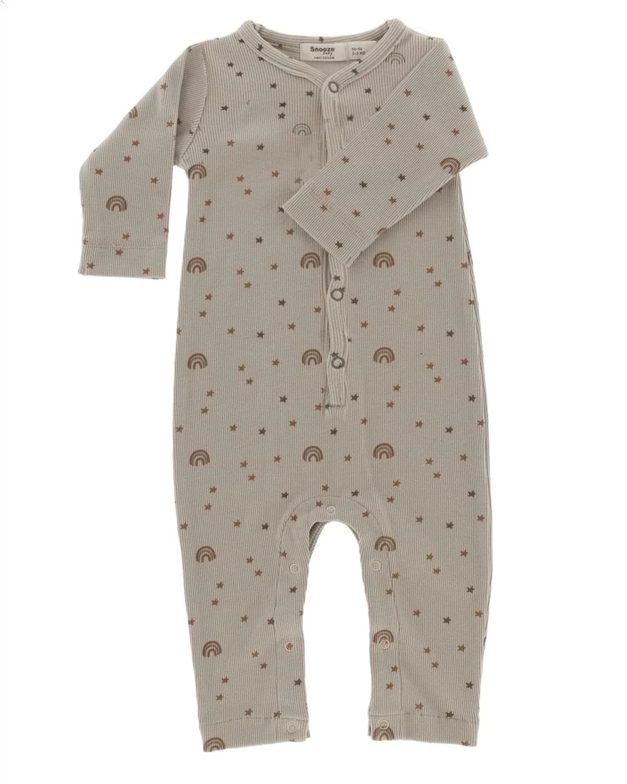 Snoozebaby Bio-Babyanzug Milky Rust Regenbogen - Größe 50-56 3 Snoozebaby Bio-Babyanzug Milky Rust Regenbogen - Größe 50-56