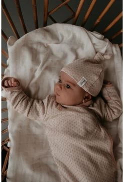 Snoozebaby Neugeborenenkokon Inkl. Mütze Milky Rust - 0-3 Monate