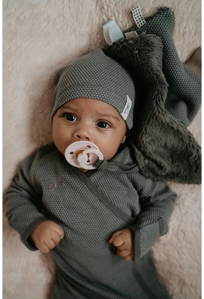 Snoozebaby Neugeborenenkokon Inkl. Mütze Storm Grey - 0-3 Monate 4 Snoozebaby Neugeborenenkokon Inkl. Mütze Storm Grey - 0-3 Monate – Bild 2