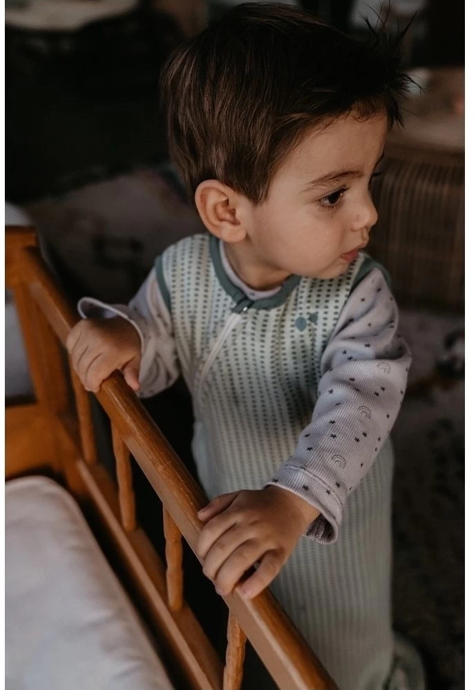 Snoozebaby Schlafanzug ärmellos TOG 1.0 Smokey Green - 3-9 Monate 4 Snoozebaby Schlafanzug ärmellos TOG 1.0 Smokey Green - 3-9 Monate – Bild 2