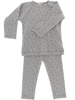Snoozebaby Schlafanzug Milky Rust Regenbogen - 74/80