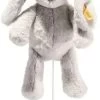 Steiff Soft Cuddly Friends My First Steiff Hoppie Rabbit Music Box, Light Grey -Kinder Welt Verkauf steiff soft cuddly friends my first steiff hoppie rabbit music box light grey