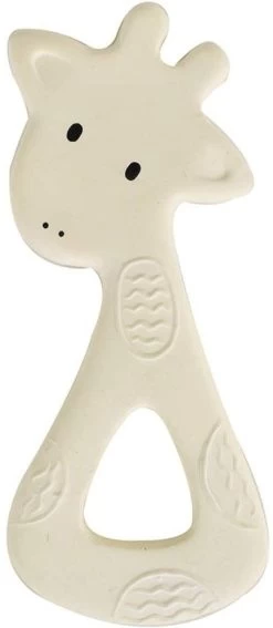 Tikiri 8591502 Kautschuk Beißring Giraffe, Zahnungshilfe Aus Naturkautschuk, Für Babys Ab 0+ Monaten