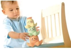 Tolo 80055 - Baby Octopus Bath Stacker - Stapelbares Badespielzeug Tintenfische, 9.5 X 9.5 X 31.8 Cm -Kinder Welt Verkauf tolo 80055 baby octopus bath stacker stapelbares badespielzeug tintenfische 95 x 95 x 318 cm 3