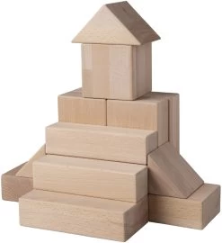 Van Dijk Toys Haagse Blokkenset 10cm - Naturel 5 Dozen -Kinder Welt Verkauf van dijk toys haagse blokkenset 156 delig naturel 1
